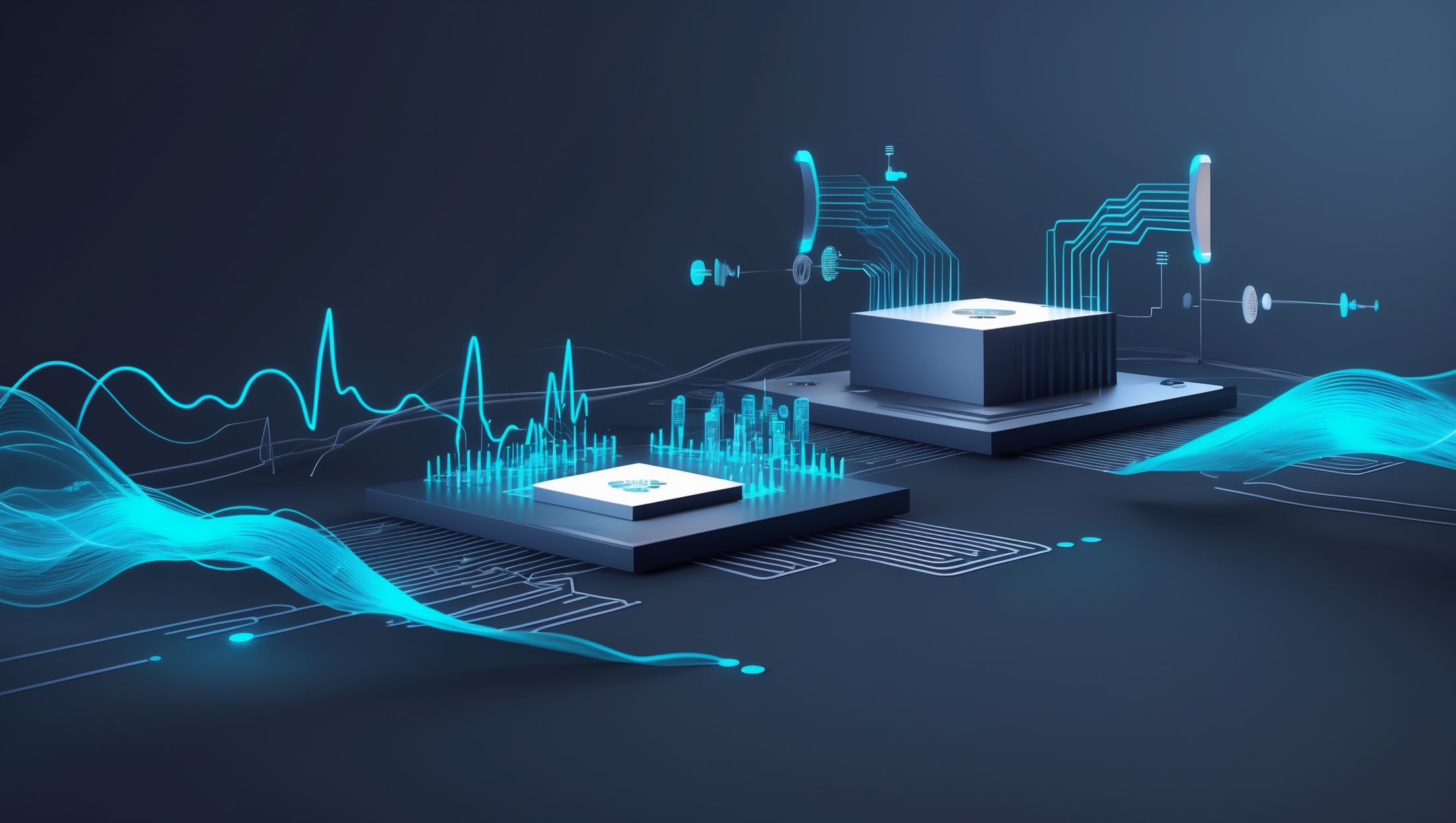 AI voice technology visualization